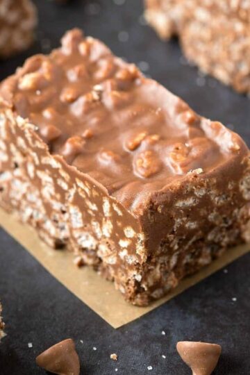 Keto Chocolate Crunch Candy Bars